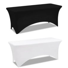 Location Housse de Table Rectangulaire 183 cm Noire ou Blanche TomLoc Outillage & Autres